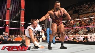 CM Punk vs Big E Langston Raw Sept 30 2013 [upl. by Avrenim]