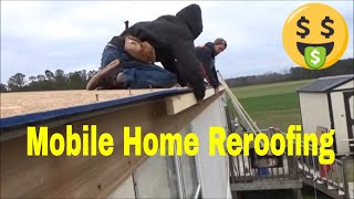 HOW TO Repair Single Wide Mobile Home Trailer Roof Training [upl. by Rennane]