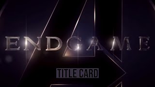 Avengers Endgame Title Scene  HD [upl. by Victoir]