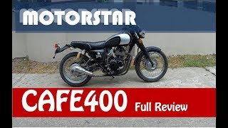 Motorstar Cafe400 Full Review Expressway Legal [upl. by Olifoet]