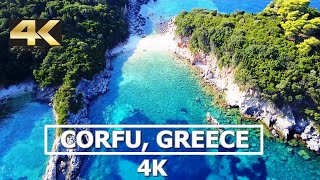 Corfu Greece 4K Drone [upl. by Wager]