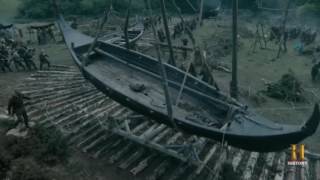 Vikings Season 4 Episode 8  Floki Builds The Cranes To Lift The Boats [upl. by Dnalevelc450]