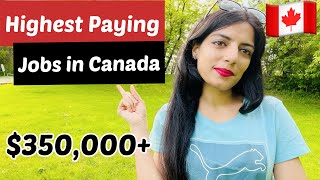 Highest paying jobs in Canada in 2022  Sandy Talks Canada [upl. by Arianie]