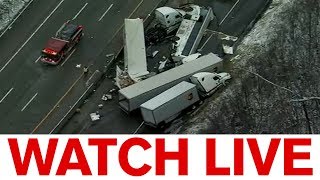 Pennsylvania Turnpike crash Officials give update on deadly collision [upl. by Ateikan]