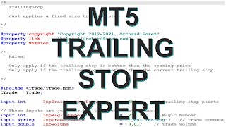 MT5 Trailing Stop Expert [upl. by Ellives904]