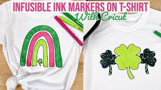 CRICUT INFUSIBLE INK MARKERS ON TSHIRT [upl. by Chapnick]