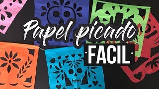 COMO HACER PAPEL PICADO [upl. by Parrie]