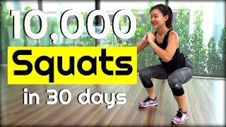 10000 SQUAT Challenge in 30 Days  Joanna Soh [upl. by Htiduy]