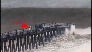 BIGGEST WAVES EVER IN FLORIDA Hurricane Michael Surf Gulf Coast  JOOGSQUAD PPJT [upl. by Lyndsie]