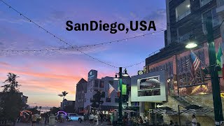 SanDiegoUSAサンディエゴアメリカWalking Tour [upl. by Xena79]