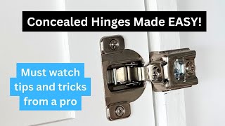 Concealed Hinges Made Easy [upl. by Warford]