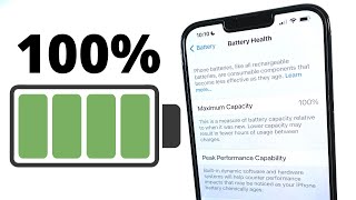 How To Maintain 100 iPhone Battery Health [upl. by Ielarol]