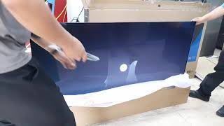 Unboxing our Skyworth 65quot 4K UHD Android Tv [upl. by Marnia]