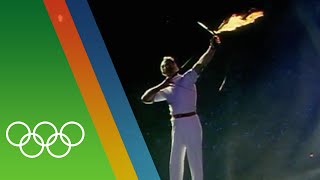 Barcelona 1992 Olympic Torch Lighting  Epic Olympic Moments [upl. by Sarson]