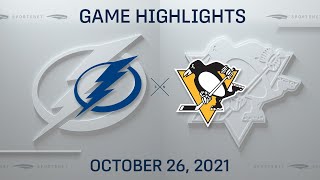 NHL Highlights  Lightning vs Penguins  Oct 26 2021 [upl. by Kylila]