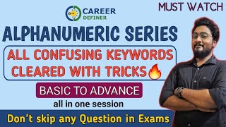 Alphanumeric Series Reasoning Tricks  Complete Chapter  IBPSRRBSBI PO amp Clerk  Kaushik [upl. by Yvel566]