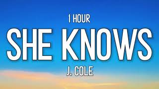 j cole  she knows 1 Hour quoti am so much happier now that Im deadquot tiktok song [upl. by Eellah]