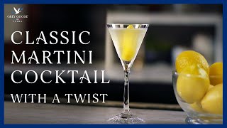 Classic Martini Cocktail With a Twist  Grey Goose Vodka [upl. by Cthrine741]