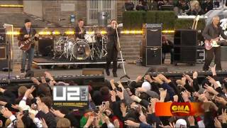 U2  Magnificent Live Fordham University HD  High Quality Good Morning America [upl. by Alcine]