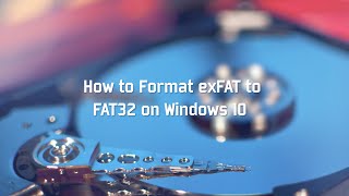 How to Format exFAT to FAT32 on Windows 10 [upl. by Schifra]