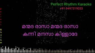 Manmatha Raasa  Karaoke  Malayalam  Thiruda Thirudi [upl. by Nonez]