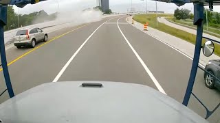 Video shows tanker truck crashing on I75 explodes [upl. by Lledra]