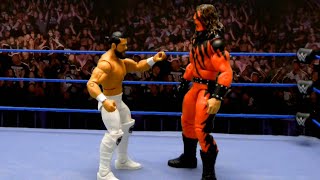 Andrade vs Undertaker as Kane – Casket Match Action Figure Showdown [upl. by Durer]