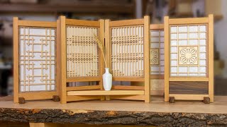 Making Japanese Shoji Screens  Tabletop Decorative Panels [upl. by Bibah]