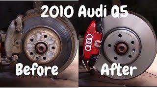 Audi Q5 Front Brake Job [upl. by Bloem]