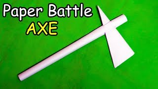 How to make a Paper Battle Axe  Easy  Tutorial [upl. by Levan]