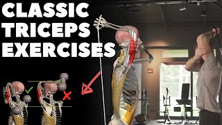 Classic Triceps Exercises  Anatomical Analysis [upl. by Auehsoj231]