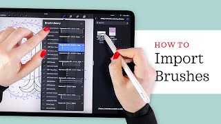 How to Install Brushes amp Files in Procreate  Easy Steps [upl. by Deelaw148]