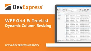 WPF Grid and TreeList Dynamic Column Resizing [upl. by Freddie541]