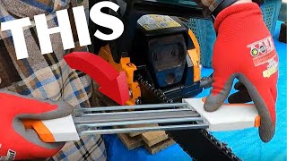 STIHL 2 in 1 Chain Sharpener Manual Filing Made Easy How To Use [upl. by Latia]