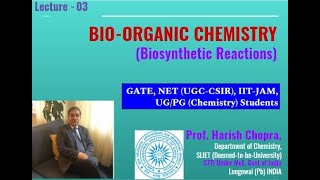 Biosynthetic Reactions Bioorganic Chemistry  Prepare for GATE JAM NET [upl. by Courtney]