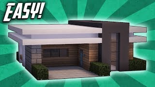 Minecraft How To Build A Small Modern House Tutorial 11 [upl. by Wanda]