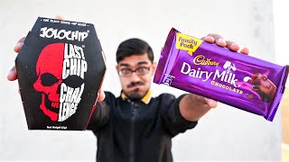 Worlds Hottest Chips VS Dairy Milk Chocolate  दोनों को मिलाने पे कैसा स्वाद आएगा [upl. by Akerdnahs]