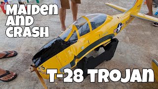 Maiden and Crash T28 Trojan [upl. by Uriel653]