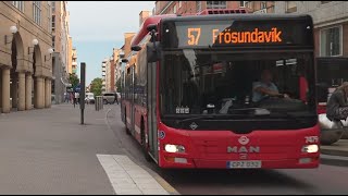 Sweden Stockholm bus 57 ride from Södra station to Frösunda strand [upl. by Dola]