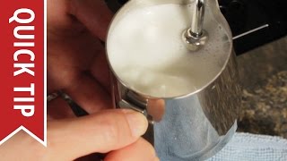 How to AutoFroth Milk for Lattes [upl. by Tarttan571]