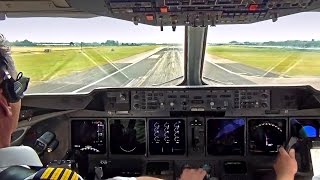 Martinair MD11 TakeOff Amsterdam Schiphol  Cockpit View [upl. by Aicilana]