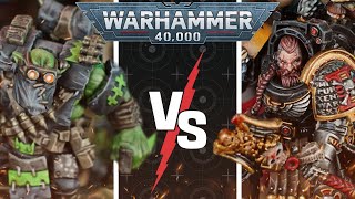 New Detachments Deathwatch vs Orks  Warhammer 40K Battle Report [upl. by Engapmahc]