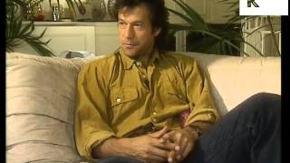 1990s Interview Cricketer Imran Khan at Home [upl. by Leler]