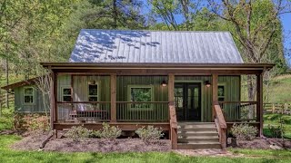 Rustic Stunning Little Cabin with Beautifully Decorated In Tennessee [upl. by Harwin]