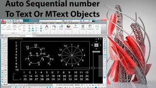 How to Auto Sequential Numbering In Autocad AutoCAD Tips amp Tricks  TCOUNT Command [upl. by Aitsirt410]