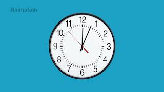 Fast Ticking Clock with Sound  Animation [upl. by Kaine233]