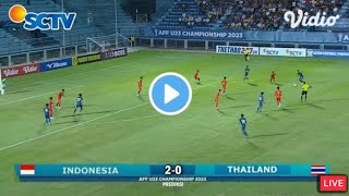 LIVE STREAMING TIMNAS INDONESIA U23 VS THAILAND SEMIFINAL PIALA AFF U23 2023 [upl. by Koloski]