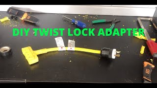 HOW TO WIRE TWIST LOCK TO HOUSEHOLD OUTLET ADAPTER  FOR GENERATOR [upl. by Tesler]