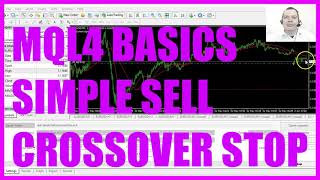 MQL4 TUTORIAL BASICS  104 SIMPLE SELL CROSSOVER STOP LOSS [upl. by Meerak]