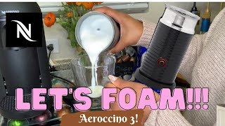 How To Foam Milk With Aeroccino 3 Make Coffee With Foam Tips amp Tricks  Easy Foamed Latte Recipe [upl. by Jacobsohn]